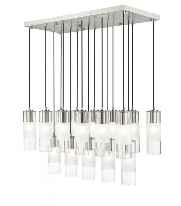 17 Light Linear Chandelier | 824P-17L-BN