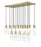 17 Light Linear Chandelier | 824P-17L-MGLD