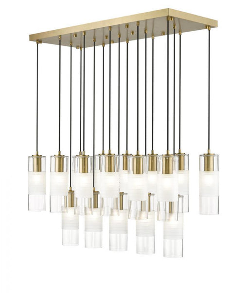 17 Light Linear Chandelier | 824P-17L-MGLD
