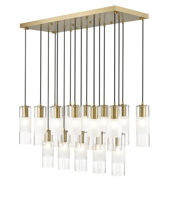 17 Light Linear Chandelier | 824P-17L-MGLD