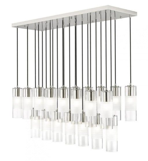 23 Light Linear Chandelier | 824P-23L-BN