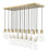 23 Light Linear Chandelier | 824P-23L-MGLD