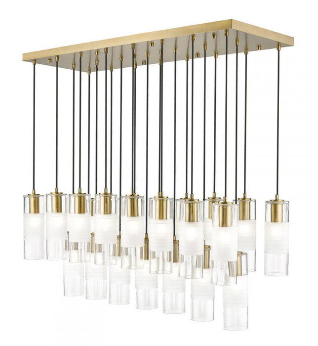 23 Light Linear Chandelier | 824P-23L-MGLD