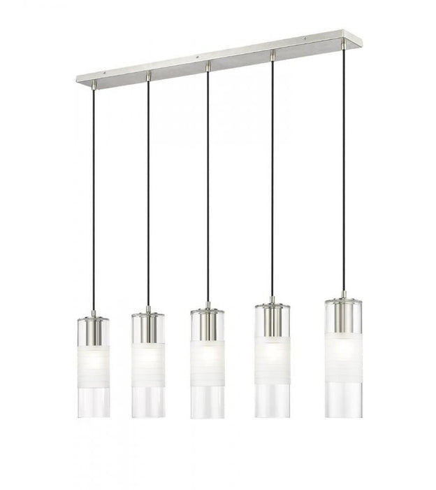 5 Light Linear Chandelier | 824P-5L-BN