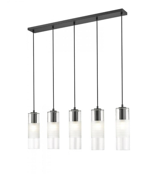 5 Light Linear Chandelier | 824P-5L-MB