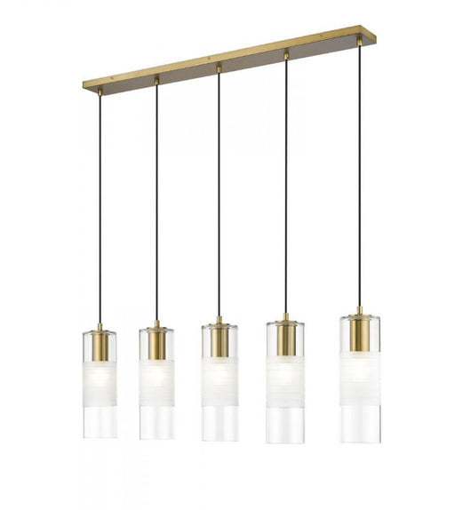 5 Light Linear Chandelier | 824P-5L-MGLD