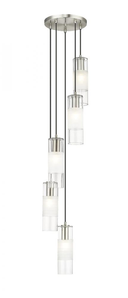 5 Light Chandelier | 824P-5R-BN