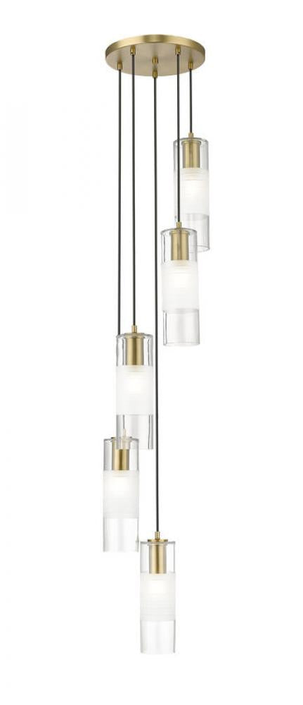 5 Light Chandelier | 824P-5R-MGLD