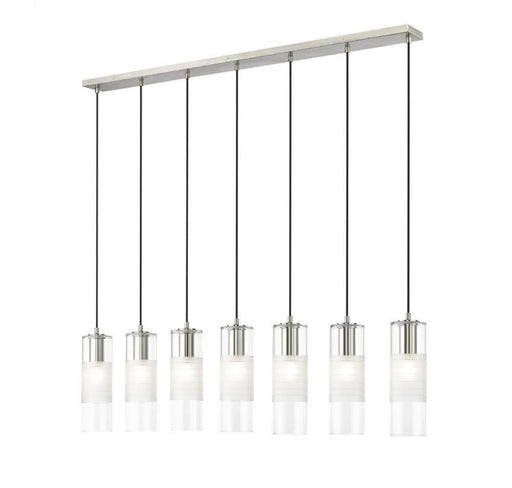 7 Light Linear Chandelier | 824P-7L-BN