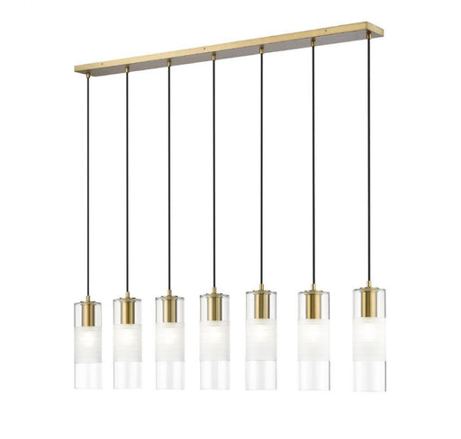 7 Light Linear Chandelier | 824P-7L-MGLD