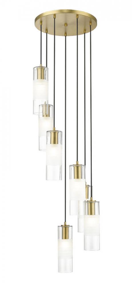 7 Light Chandelier | 824P-7R-MGLD