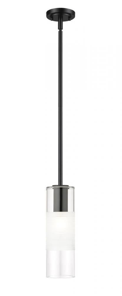 1 Light  Pendant | 824P-ROD-MB