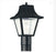 Polycarbonate Outdoor traditional 1-light outdoor exterior large post lantern in black finish with c