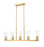 5 Light Linear Chandelier | 826-5L-MGLD