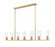 7 Light Linear Chandelier | 826-7L-MGLD
