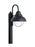 Generation Lighting Sebring transitional 1-light outdoor exterior post lantern in black finish with clear seeded glass d | 2326566