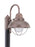 Generation Lighting Sebring transitional 1-light LED outdoor exterior post lantern in weathered copper finish with clear