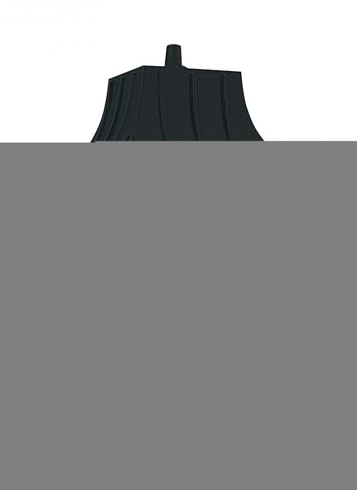Polycarbonate Outdoor Traditional 1-light Outdoor Exterior Large Post Lantern In Black Finish With C | 8275-32