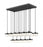 17 Light Linear Chandelier | 827P6-17L-MB-LED