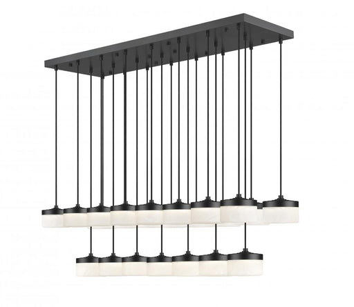 23 Light Linear Chandelier | 827P6-23L-MB-LED