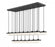 23 Light Linear Chandelier | 827P6-23L-MB-LED