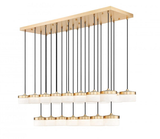23 Light Linear Chandelier | 827P6-23L-MGLD-LED