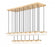 23 Light Linear Chandelier | 827P6-23L-MGLD-LED