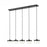 5 Light Linear Chandelier | 827P6-5L-MB-LED
