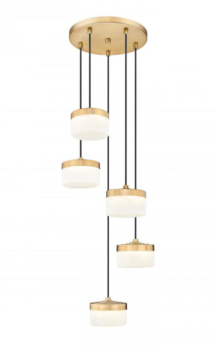 5 Light Chandelier | 827P6-5R-MGLD-LED