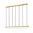 7 Light Linear Chandelier | 827P6-7L-MGLD-LED