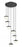 7 Light Chandelier | 827P6-7R-MB-LED