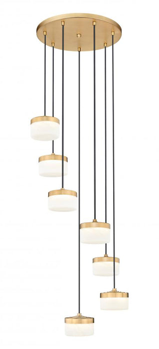 7 Light Chandelier | 827P6-7R-MGLD-LED