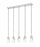 5 Light Linear Chandelier | 828P6-5L-BN