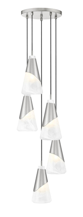 5 Light Chandelier | 828P6-5R-BN