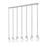 7 Light Linear Chandelier | 828P6-7L-BN