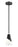 1 Light Pendant | 828P6-ROD-MB