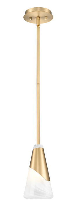 1 Light Pendant | 828P6-ROD-MGLD