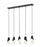 5 Light Linear Chandelier | 828P7-5L-MB