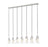 7 Light Linear Chandelier | 828P7-7L-BN