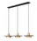 3 Light Linear Chandelier | 829P12-3L-MB-MGLD-LE
