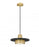 1 Light Pendant | 829P12-MB-MGLD-LED