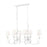 6 Light Linear Chandelier | 830-44L-TXWH