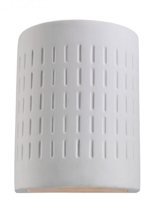 Paintable Ceramic Sconces Transitional 1-light Led Outdoor Exterior Dark Sky Compliant Round Etched | 83046EN3-714