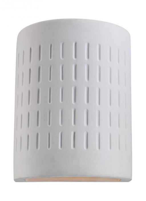 Paintable Ceramic Sconces Transitional 1-light Led Outdoor Exterior Dark Sky Compliant Round Etched | 83046EN3-714