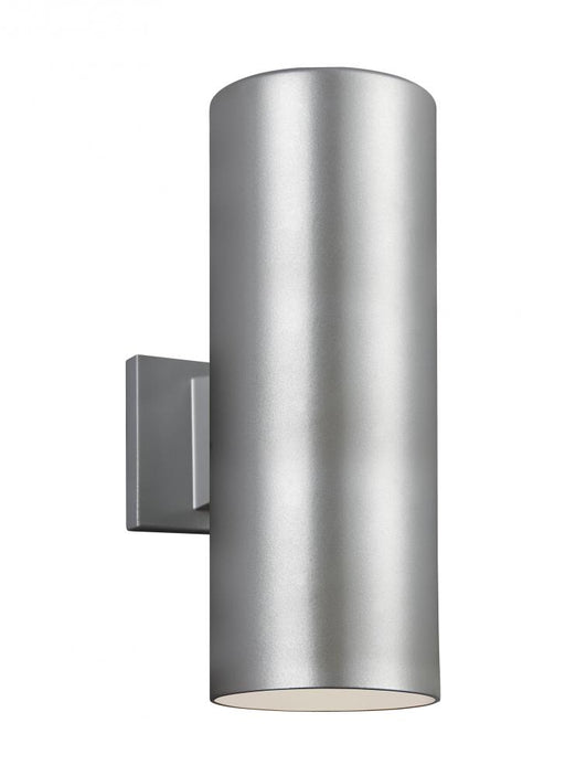 Visual Comfort & Co. Studio Collection Outdoor Cylinders transitional 2-light outdoor exterior small wall lantern sconce in painted brushed