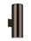 Visual Comfort & Co. Studio Collection Outdoor Cylinders transitional 2-light outdoor exterior large wall lantern sconce in bronze finish w