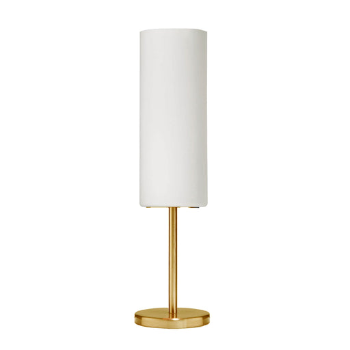 Dainolite 1 Light Incandescent Table Lamp, AGB w/ WH Glass