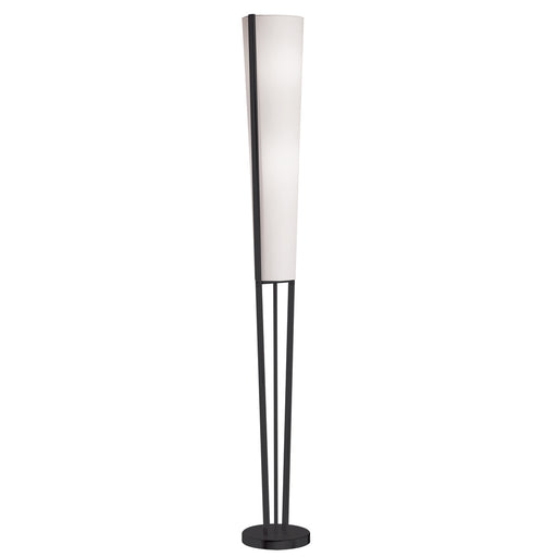  2 Light  Incand Floor Lamp, Mb W/ Wh Shade | 83323F-MB