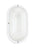 Generation Lighting Bayside traditional 1-light outdoor exterior wall lantern sconce in white finish with frosted white