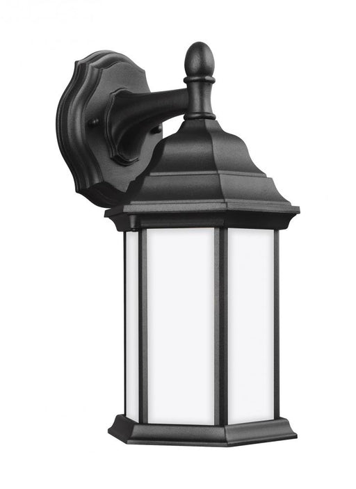 Generation Lighting Sevier traditional 1-light LED outdoor exterior small downlight outdoor wall lantern sconce in black